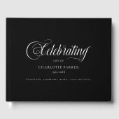 Livre D'or  Memorial "Celebrating life of" Black (Recto)