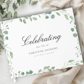 Livre D'or Mémorial "Célébrer la vie de" Eucalyptus blanc