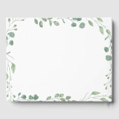 Livre D'or Mémorial "Célébrer la vie de" Eucalyptus blanc (Verso)