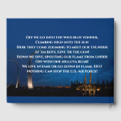 Livre D'or Mémorial de la Force aérienne à la nuit (Verso)