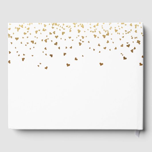 Livre D'or Mémorial en or blanc coeurs photo (Verso)