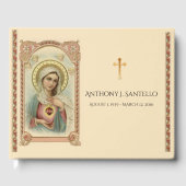 Livre D'or Mémorial funéraire de la Vierge catholique (Recto)