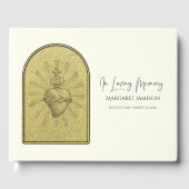 Livre D'or Mémorial funéraire du Sacré-Coeur de Jésus catholi (Recto)