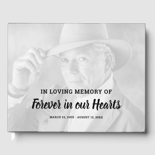 Livre D'or Mémorial funéraire photo (Recto)