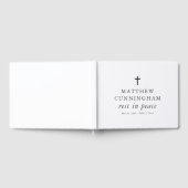 Livre D'or Mémorial funéraire Repos en paix Moderne Simple Cr (Complet)