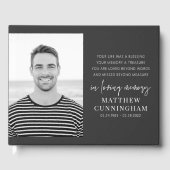 Livre D'or Memorial Modern Elegant Simple Chic Photo (Recto)