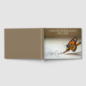 Livre D'or Memorial Monarch Butterfly On a Pencil (Complet)