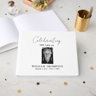 Livre D'or Mémorial Personnalisé Célébration De La Vie Des Fu