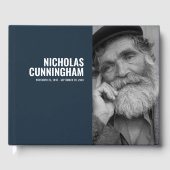 Livre D'or Mémorial photo personnalisé moderne et simple (Recto)