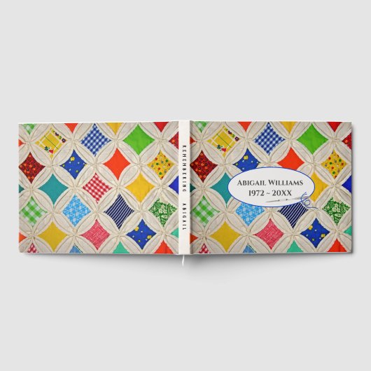 Livre D'or Memorial Service Cathedral Window Quilt Pattern (Complet)