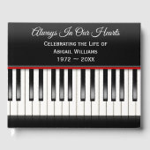 Livre D'or Memorial Service Piano Keyboard (Recto)
