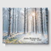 Livre D'or Mémorial Soleil matinal en Forêt Froide (Recto)