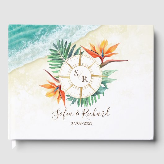 Livre D'or Merci Compass mariage Destination Passport (Recto)