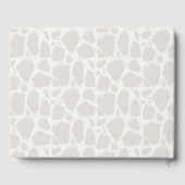 Livre D'or Mère et bébé Giraffe Aquarelle Greige (Verso)