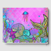 Livre D'or Mermaiers & Sea Shells Pink Sparkly Party (Verso)