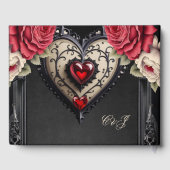 Livre D'or Merveilleux coeur gothique généreux. (Verso)