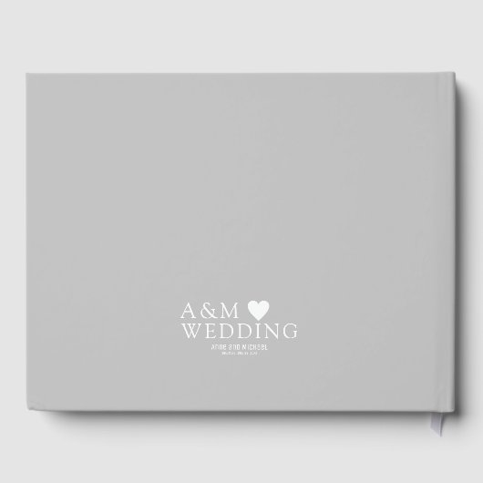 Livre D'or Messages et signatures mariages GRAY (Verso)