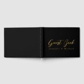 Livre D'or Métallique Or & Noir Professionnel Moderne Élégant (Complet)