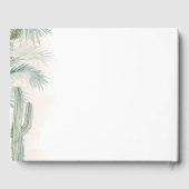 Livre D'or Mexique Aquarelle Palm Tree Destination Mariage (Verso)
