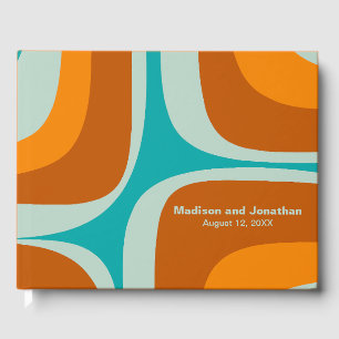 Livre D'or Mi-siècle Moderniste Rétro Groove Moderniste