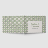 Livre D'or Mid Century Mod Retro Mariage Olive Green (Complet)