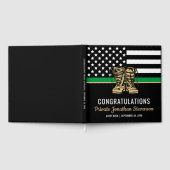 Livre D'or Military Graduation Thin Green Line Flag Army (Complet)