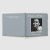 Livre D'or Minimal Celebration of Life Photo Custom Funeral  (Complet)