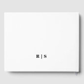 Livre D'or Minimal et Brown chic | Invité du Mariage de polic (Verso)