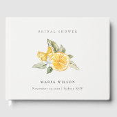 Livre D'or Minimal Lemon Botanique Bohème Feuillage Enterreme (Recto)