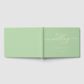 Livre D'or Minimal Modern Pistachio & Cream Wedding Guest (Complet)