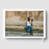 Livre D'or Minimal moderne | 3 Mariage de monogramme photo (Verso)