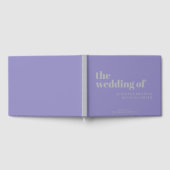Livre D'or Minimalist Lavender Silver Swash Wedding (Complet)