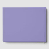 Livre D'or Minimalist Lavender Silver Swash Wedding (Verso)