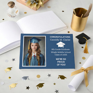 Livre D'or Minimalist Photo 8th Grade Graduation Yard Sign