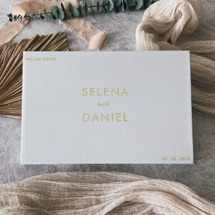 Livre d'or minimaliste Mariage