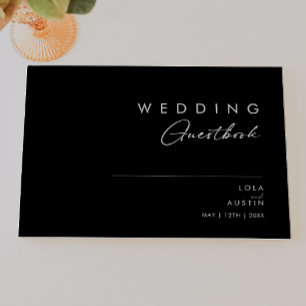 Livre D'or Minimaliste moderne Mariage noir