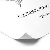 Livre d'or minimaliste pour invités Sophia Panneau (Coin)