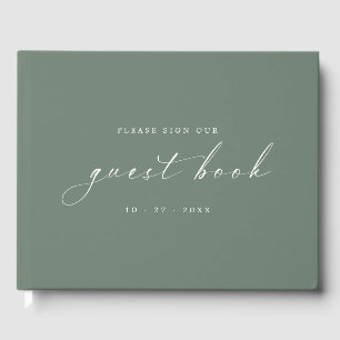 Livre d'or minimaliste Sea Spray pour mariages