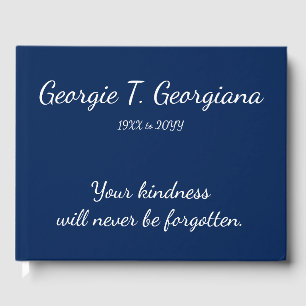 Livre d'or Minimaliste, Souvenirs Respectables