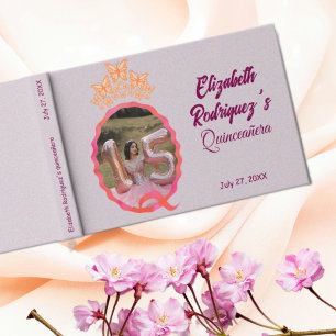 Livre D'or Miss Quince Quinceanera Papillons Couronne Griboui