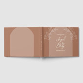 Livre D'or Mocha Brown Floral Arch Mariage (Complet)