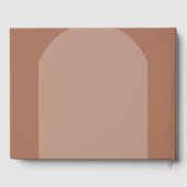 Livre D'or Mocha Brown Floral Arch Mariage (Verso)