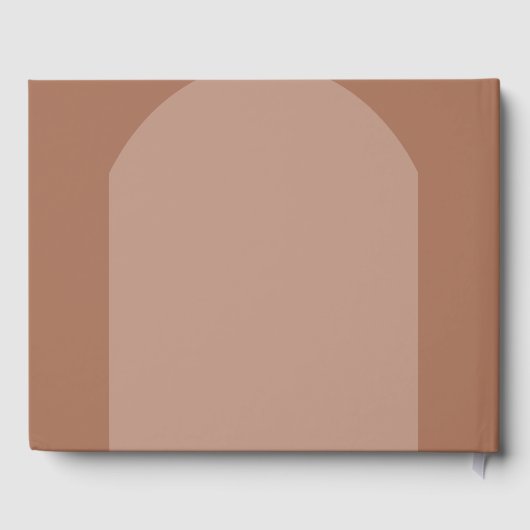 Livre D'or Mocha Brown Floral Arch Mariage (Verso)