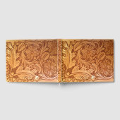 Livre D'or Mode cowboy marron rustique cuir occidental (Complet)