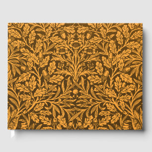 Livre D'or Modèle Chêne Or Automne Vintage de William Morris