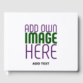 LIVRE D'OR MODÈLE DE TEXTE D'IMAGE BLANCHE SIMPLE MODERNE (Recto)