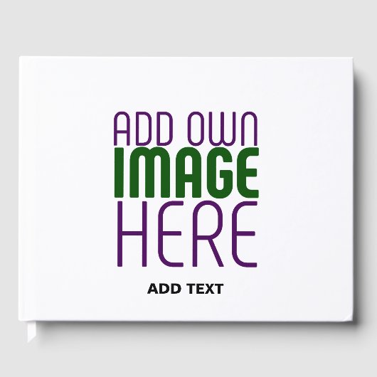 LIVRE D'OR MODÈLE DE TEXTE D'IMAGE BLANCHE SIMPLE MODERNE (Recto)