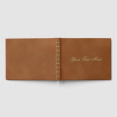 Livre D'or Modèle en cuir Faux (Complet)