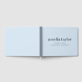 Livre D'or Modern Bold Typography Soft Blue Graduation Custom (Complet)