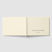 Livre D'or Modern Minimal Wedding Guest Book (Complet)
